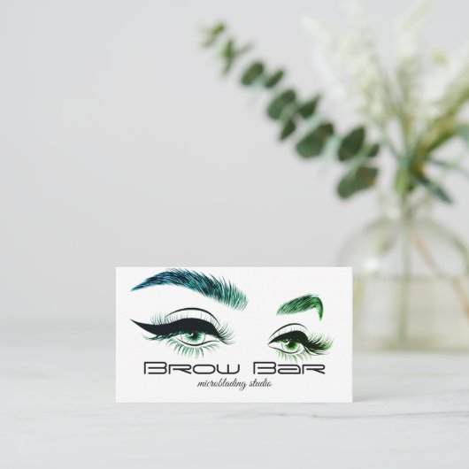 Brows & Lashes Microblading, Eyelash Extensions Visitekaartje (Staand voorkant)