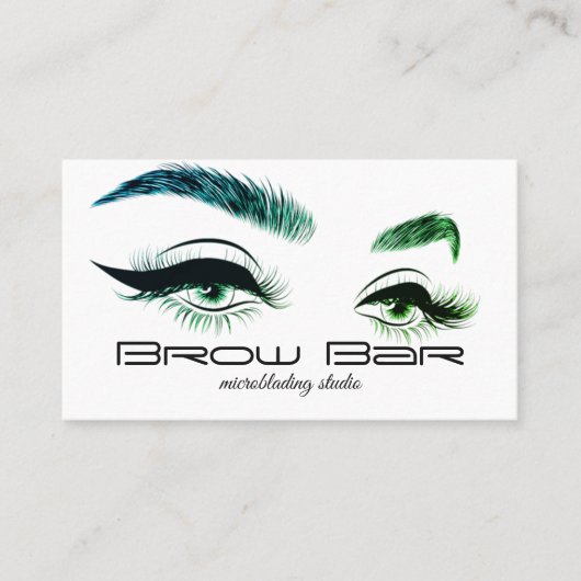 Brows & Lashes Microblading, Eyelash Extensions Visitekaartje (Voorkant)