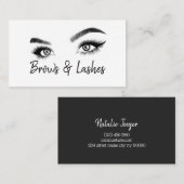 Brows & Lashes Microblading, Eyelash Extensions Visitekaartje (Voorkant / Achterkant)
