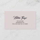 Brows & Lashes Microblading, Eyelash Extensions Visitekaartje (Achterkant)