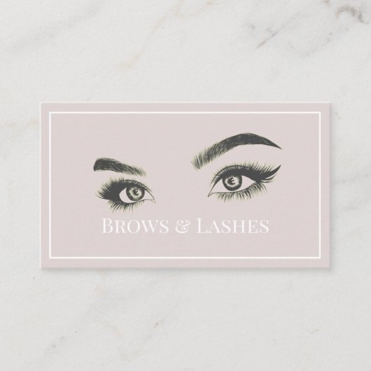 Brows & Lashes Microblading, Eyelash Extensions Visitekaartje (Voorkant)