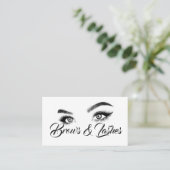Brows & Lashes Microblading, Eyelash Extensions Visitekaartje (Staand voorkant)