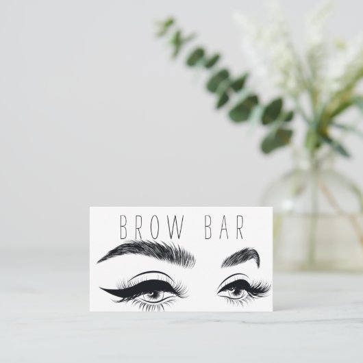 Brows & Lashes Microblading, Eyelash Extensions Visitekaartje (Staand voorkant)