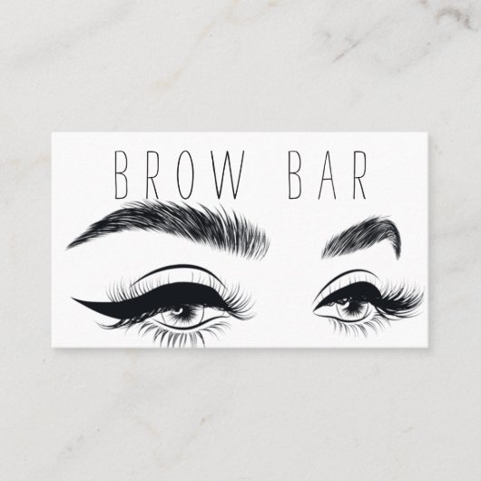 Brows & Lashes Microblading, Eyelash Extensions Visitekaartje (Voorkant)