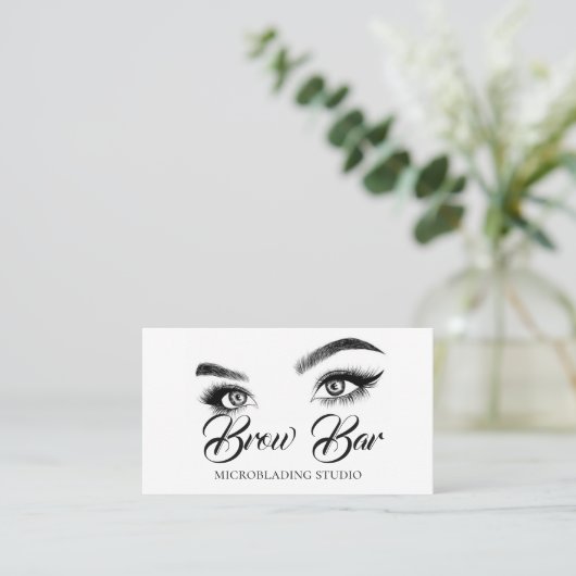 Brows & Lashes Microblading, Eyelash Extensions Visitekaartje (Staand voorkant)