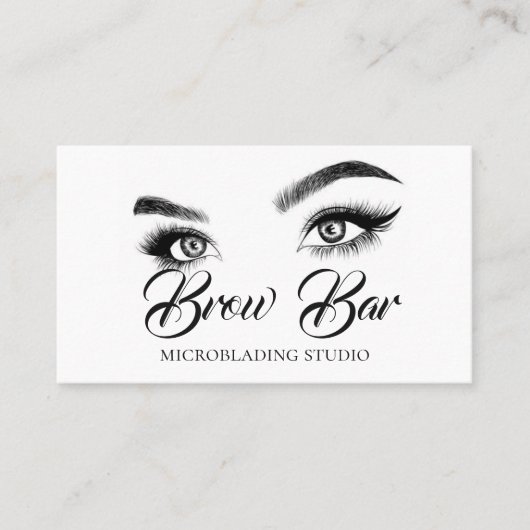 Brows & Lashes Microblading, Eyelash Extensions Visitekaartje (Voorkant)