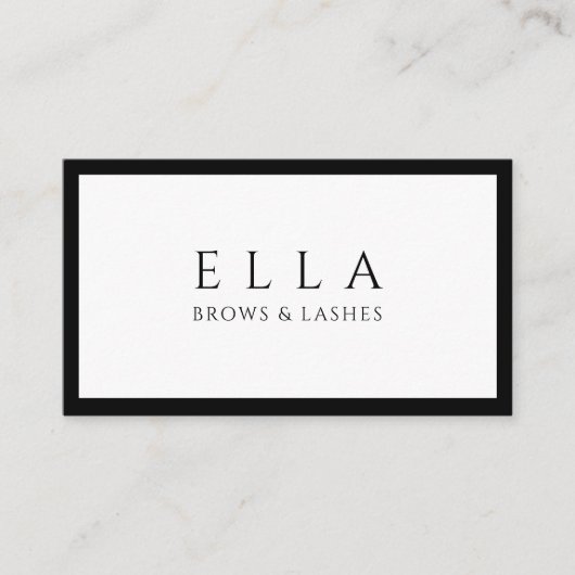 Brows & Lashes Salon Lash Extensions Visitekaartje (Voorkant)