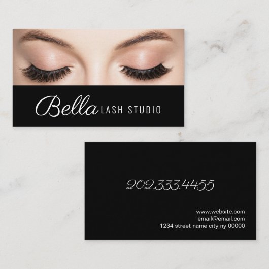 Brows & Lashes Salon Visitekaartje (Voorkant / Achterkant)