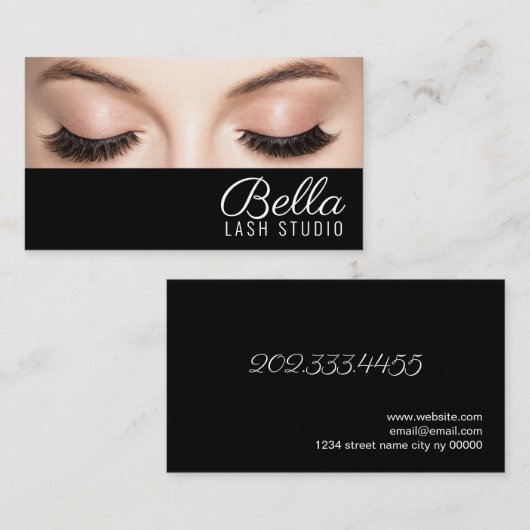 Brows & Lashes Salon Visitekaartje (Voorkant / Achterkant)