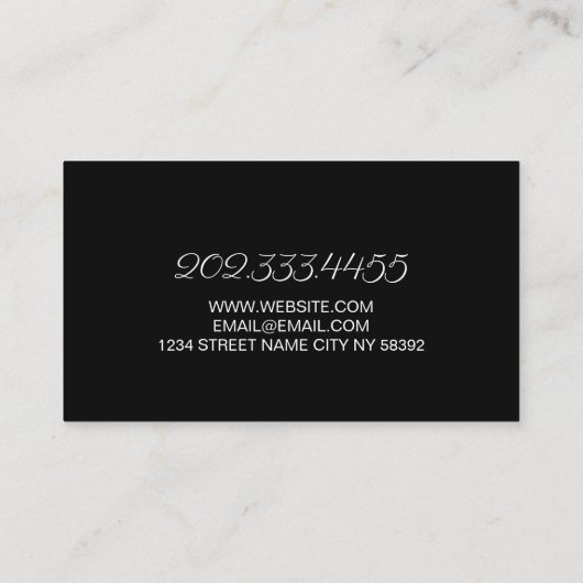 Brows & Lashes Salon Visitekaartje (Achterkant)