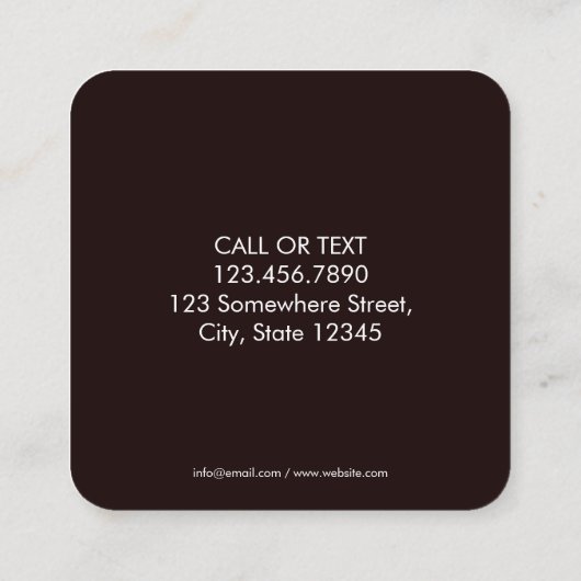 Brows & Lashes Tech Visitekaartje (Achterkant)