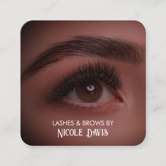 Brows & Lashes Tech Visitekaartje (Voorkant)