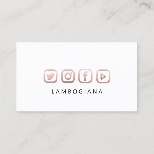 Brows Logo Microblade Social Media White Rose Busi Visitekaartje (Achterkant)