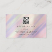 Brows Makeup QR LOGO Golden Eyelashes Ombre Visitekaartje (Achterkant)