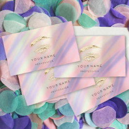 Brows Makeup QR LOGO Golden Eyelashes Ombre Visitekaartje