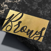 Brows Microblading Schoonheidssalon Goud Bruin Mod Visitekaartje