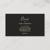 Brows Microblading Schoonheidssalon Goud Bruin Mod Visitekaartje (Achterkant)
