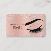 Brows Nazorg Blauw PMU Microblading Henna Salon Visitekaartje (Voorkant)