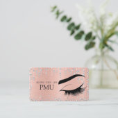 Brows Nazorg Blauw PMU Microblading Henna Salon Visitekaartje (Staand voorkant)