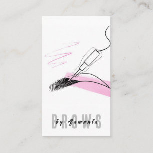 Brows Nazorg PMU Microblading Henna Salon Bedrijf Visitekaartje