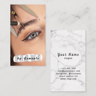 Brows Nazorg PMU Microblading Henna Salon Bedrijf Visitekaartje