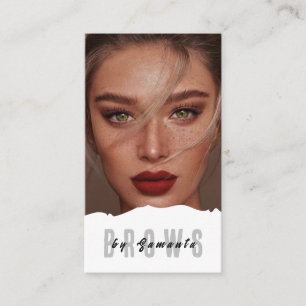 Brows Nazorg PMU Microblading Henna Salon Bedrijf Visitekaartje