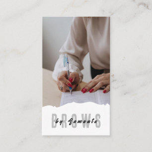 Brows Nazorg PMU Microblading Henna Salon Bedrijf Visitekaartje