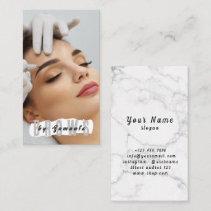 Brows Nazorg PMU Microblading Henna Salon Bedrijf Visitekaartje