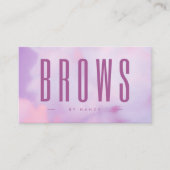 Brows Paarse Holografisch Visitekaartje (Voorkant)