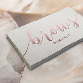 Brows Salon Roos Gold Typography Loyalty