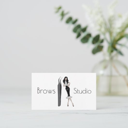 Brows Studio Visitekaartje (Staand voorkant)