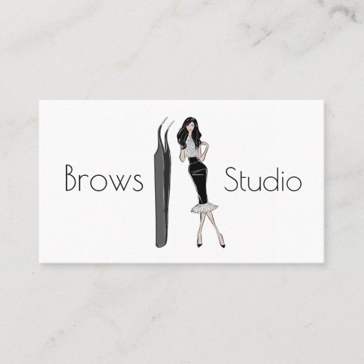Brows Studio Visitekaartje (Voorkant)