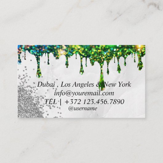 Brows Typography Eyebrow Salon Microblading Marble Visitekaartje (Achterkant)