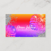 Brows Typography Eyebrow Salon Microblading Marble Visitekaartje (Voorkant)