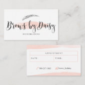Brows van Daisy Visitekaartje (Voorkant / Achterkant)