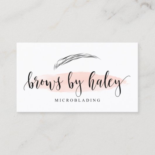 Brows van Haley Visitekaartje (Voorkant)