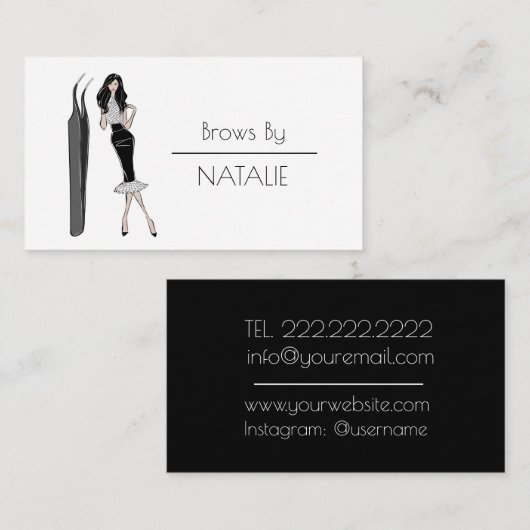Brows Visitekaartje (Voorkant / Achterkant)