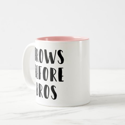 Brows voor Bros Makeup Mok (Voorkant links)