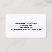 Brows wimper extensie visitekaartje (Achterkant)