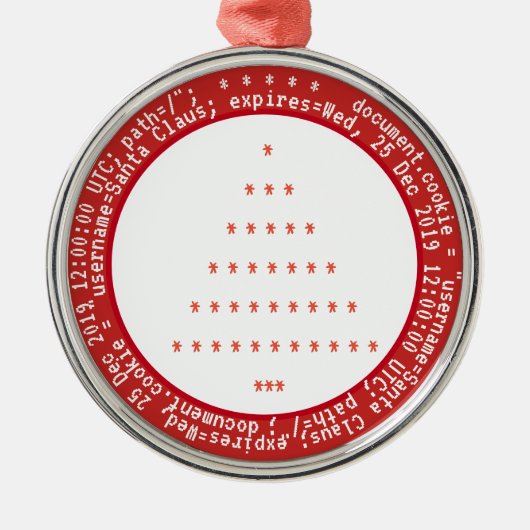 Browser Koekjes voor kerstversiering Metalen Ornament (Voorkant)