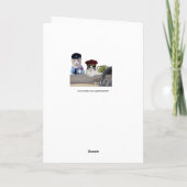 Broze kat-/Kat-officieren op de zondagskaart Kaart (Achterkant)