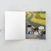 Broze kat-/Kat-officieren op de zondagskaart Kaart (Binnen)