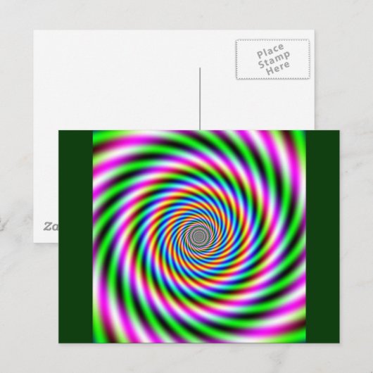 Broze optische verlichting briefkaart (Voorkant / Achterkant)