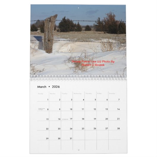 BROZEK STOCK FOTOGRAPHY LANDSCAPE CALENDAR KALENDER (Mar 2026)