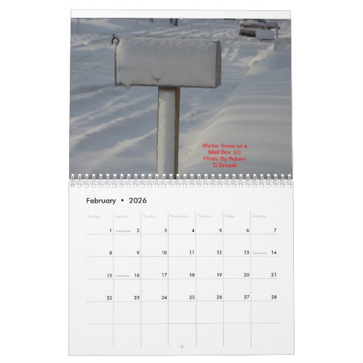 BROZEK STOCK FOTOGRAPHY LANDSCAPE CALENDAR KALENDER (Feb 2026)