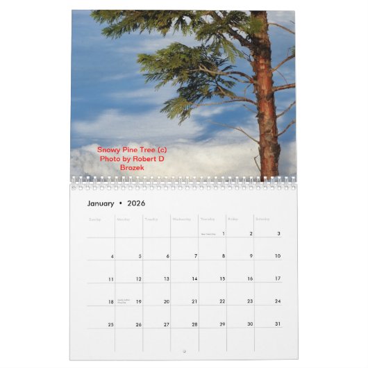 BROZEK STOCK FOTOGRAPHY LANDSCAPE CALENDAR KALENDER (Jan 2026)