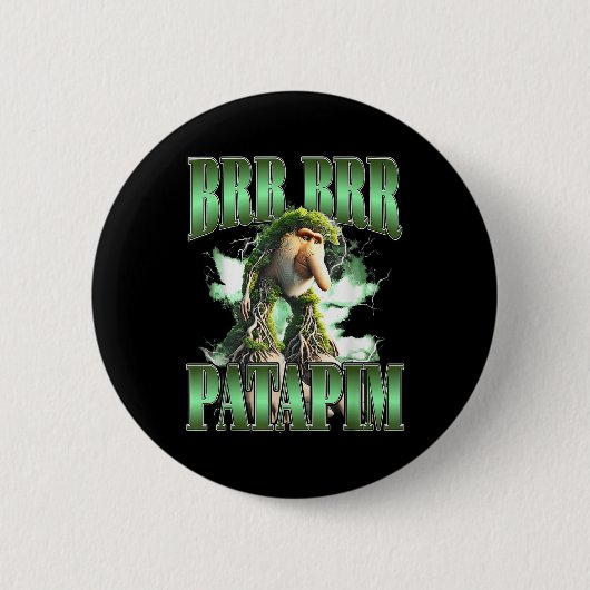Brr Brr Patapim Meme Ronde Button 5,7 Cm (Voorkant)