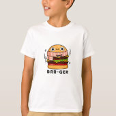 Brr-ger Funny Freezing Burger Pun T-shirt (Voorkant)