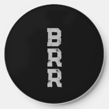 BRR Grijze letters Zwarte achtergrond