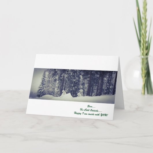 Brr....Het is Koude Kaart voor externe notitie (Voorkant)